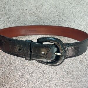 Ralph Lauren Genuine Alligator Belt black